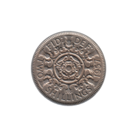 Preview 2 shillings, 1957 reverse