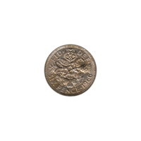 Preview 6 pence, 1966 reverse