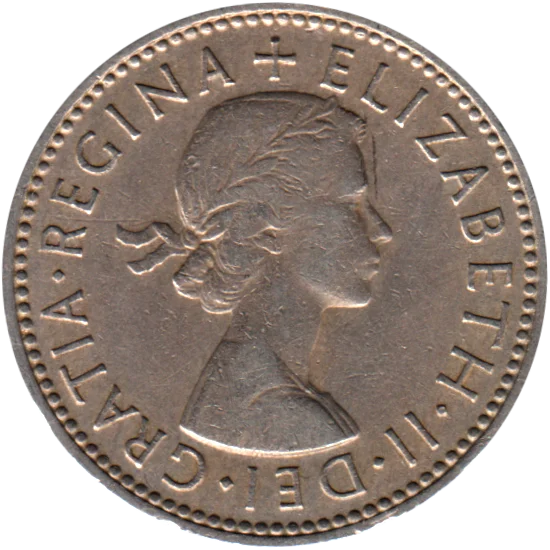 1 shilling, 1954 Obverse