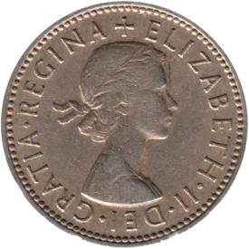 Preview 1 shilling, 1954 obverse