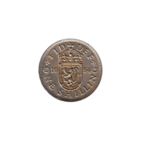 Preview 1 shilling, 1954 reverse