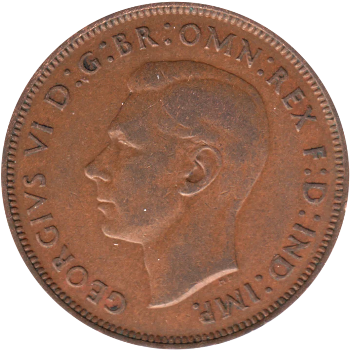 1 penny, 1947 Obverse