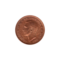 Preview ½ penny, 1938 obverse