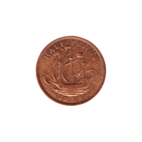 Preview ½ penny, 1938 reverse