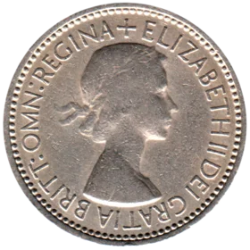 Preview 1 shilling, 1953 obverse