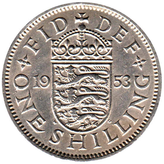 1 shilling, 1953 Reverse
