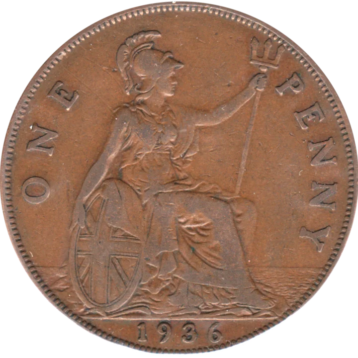 1 penny, 1936 Reverse