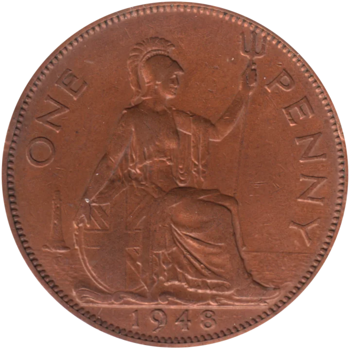 1 penny, 1948 Reverse