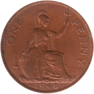 Preview 1 penny, 1948 reverse