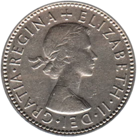 Preview 1 shilling, 1963 obverse
