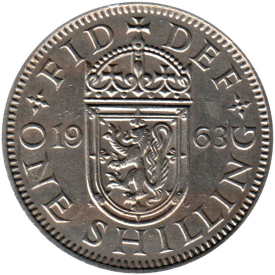 1 shilling, 1963 Reverse