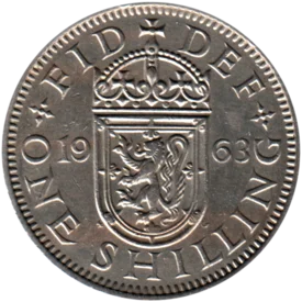 Preview 1 shilling, 1963 reverse
