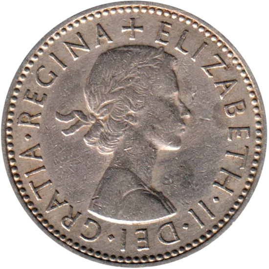 1 shilling, 1958 Obverse