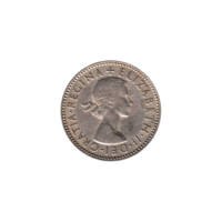 Preview 1 shilling, 1958 obverse