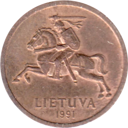 20 centas, 1991 Obverse