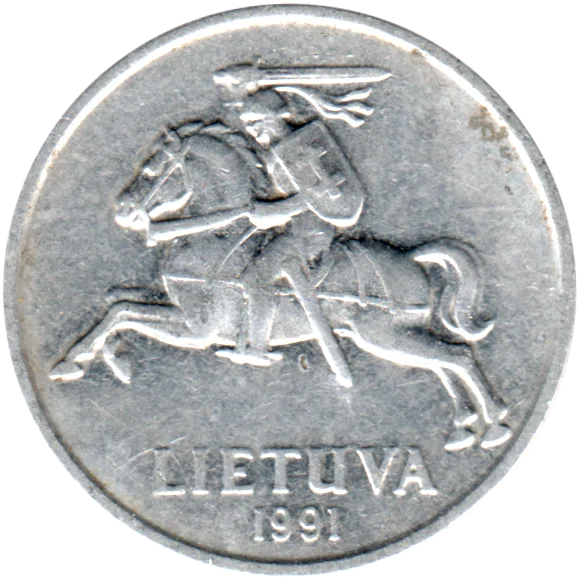 5 centas, 1991 Obverse