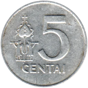 Preview 5 centas, 1991 reverse