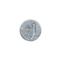 Preview 1 centas, 1991 reverse