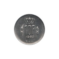 Preview 10 Francs, 1980 reverse