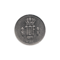 Preview 10 Francs, 1971 reverse