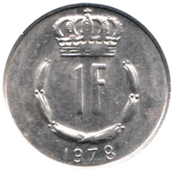 Preview 1 Franc, 1978 reverse