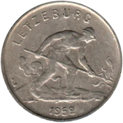 Preview 1 Franc, 1952 obverse