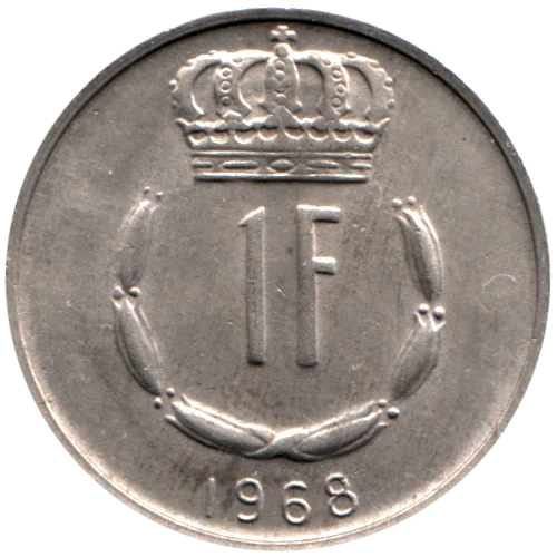1 Franc, 1968 Reverse