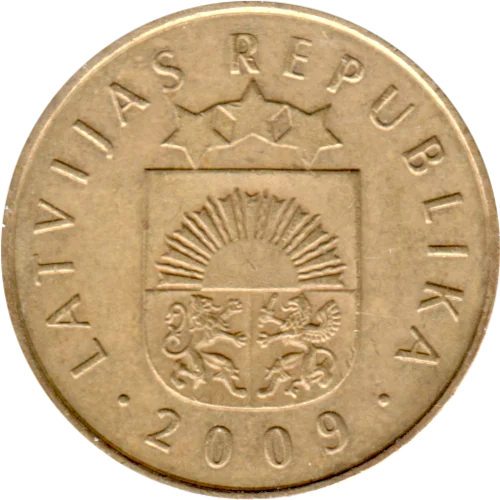 20 santimi, 2009 Obverse