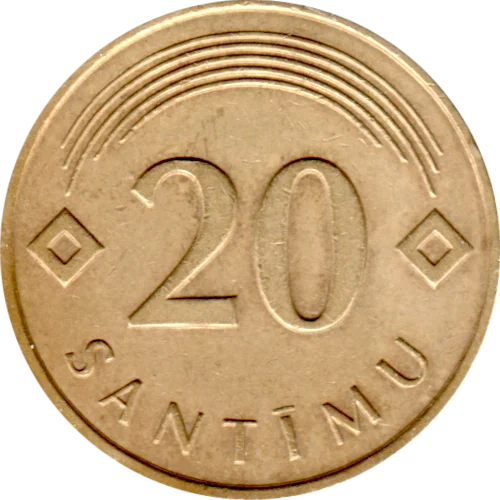 20 santimi, 2009 Reverse