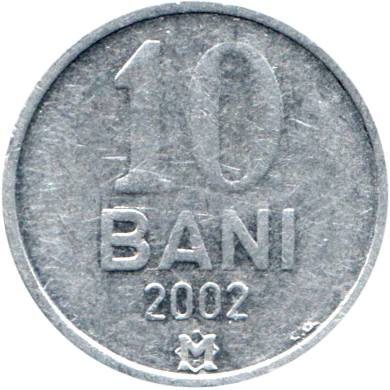 Preview 10 bani, 2002 reverse