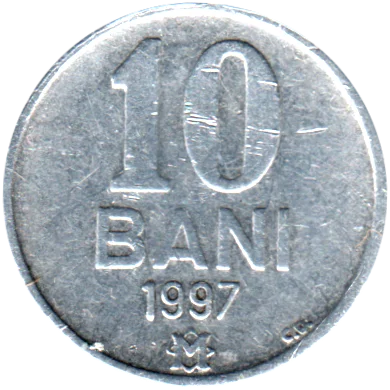 10 bani, 1997 Reverse