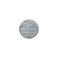 Preview 25 bani, 1993 reverse