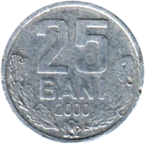 Preview 25 bani, 2000 reverse