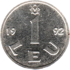 Preview 1 Leu, 1992 reverse