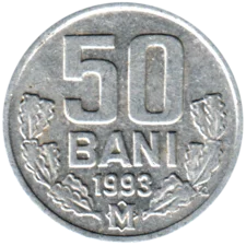 Preview 50 bani, 1993 reverse
