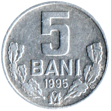 5 bani, 1995 Reverse