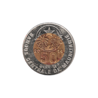 Preview 50 Ouguiya, ١٤٣٥ (2014) reverse