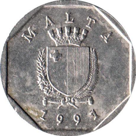 5 cents, 1991 Obverse