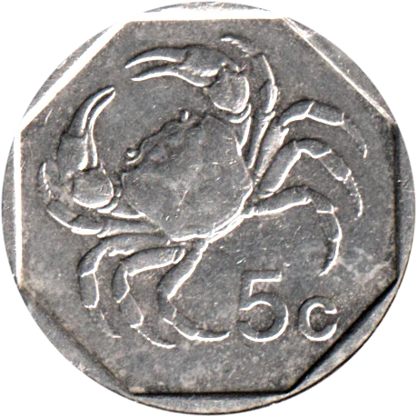 5 cents, 1991 Reverse