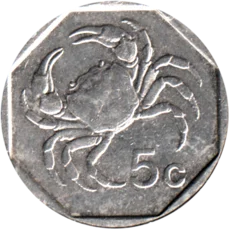 Preview 5 cents, 1991 reverse