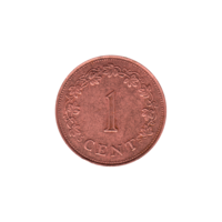 Preview 1 cent, 1975 reverse