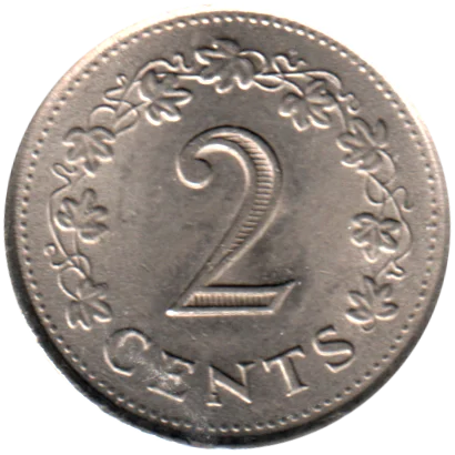 2 cents, 1977 Reverse