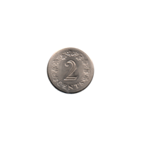 Preview 2 cents, 1977 reverse