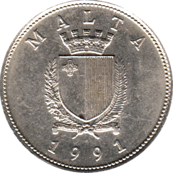 25 cents, 1991 Obverse
