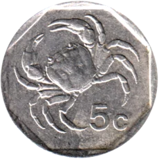 Preview 5 cents, 1995 reverse