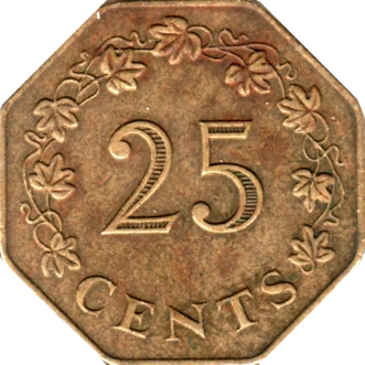 Preview 25 cents, 1975 reverse