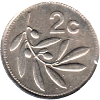 Preview 2 cents, 1991 reverse