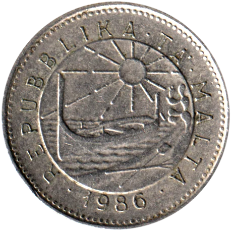 5 cents, 1986 Obverse