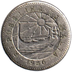 Preview 5 cents, 1986 obverse