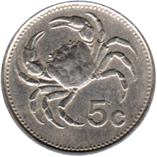 Preview 5 cents, 1986 reverse